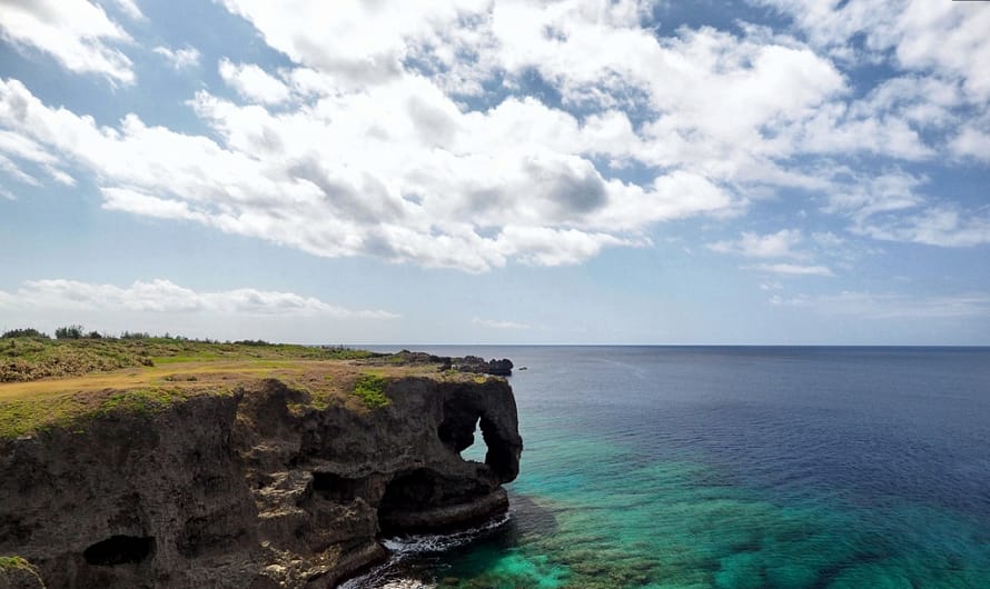 【沖繩景點】萬座毛（象鼻岩）万座毛 Cape Manzamo